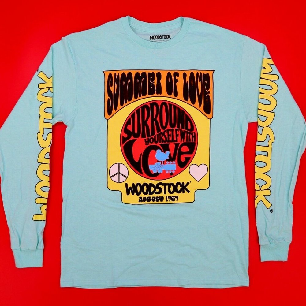 Woodstock Men's SUMER OF LOVE SORROUND YOURSELF WITH LOVE 1969 Size: M